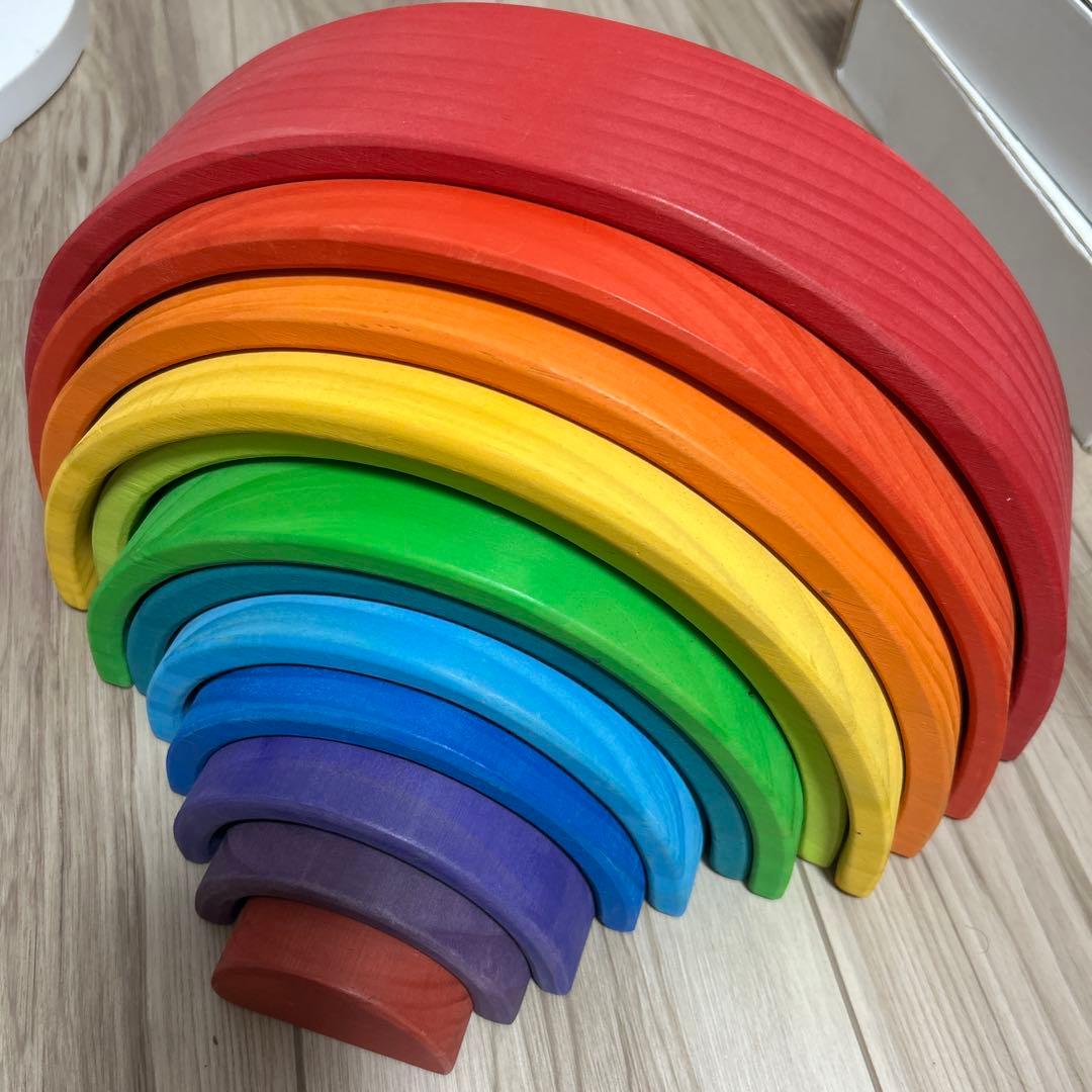 アーチレインボー　木製レインボー積み木
