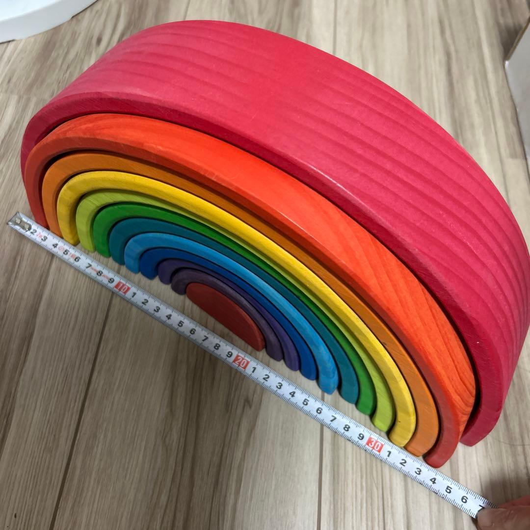 アーチレインボー　木製レインボー積み木