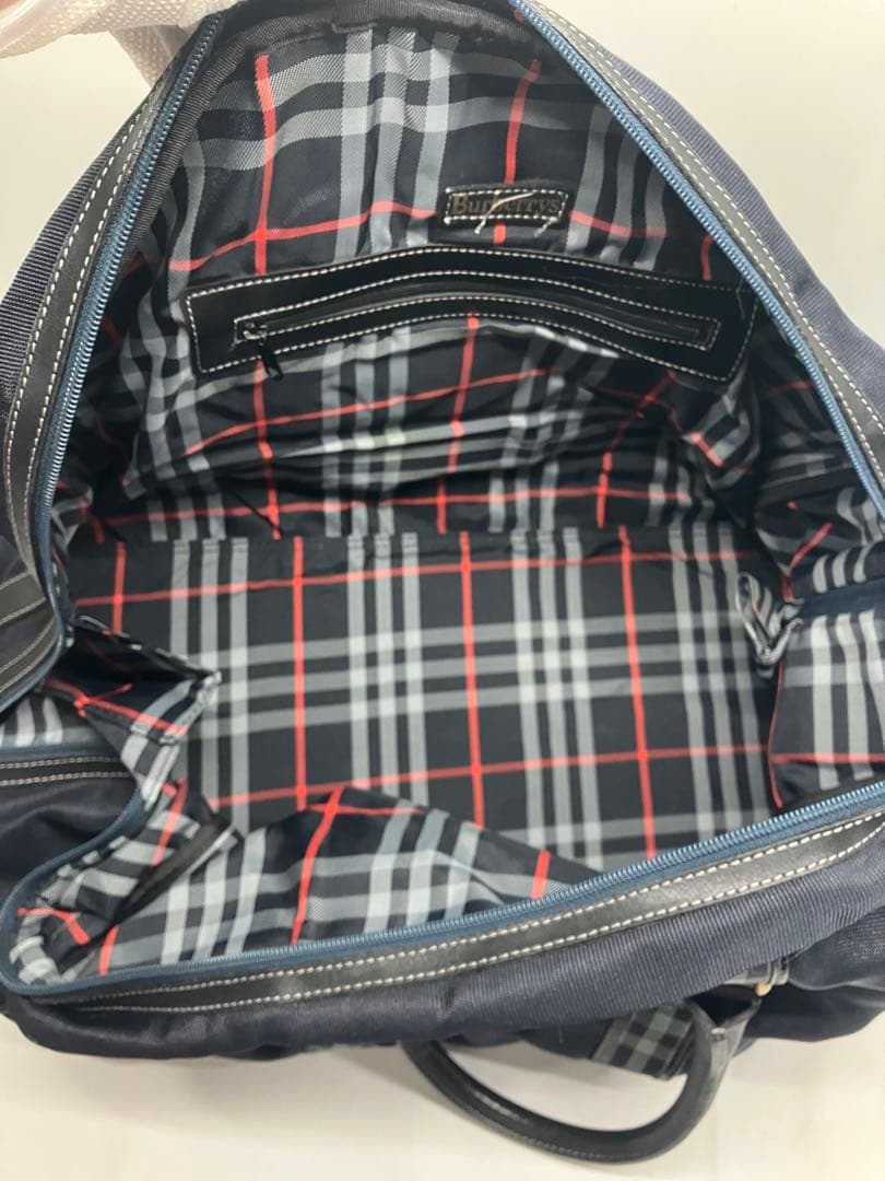 2wayバーバリーズBurberryショルダーバッグボストンバッグ 紺色