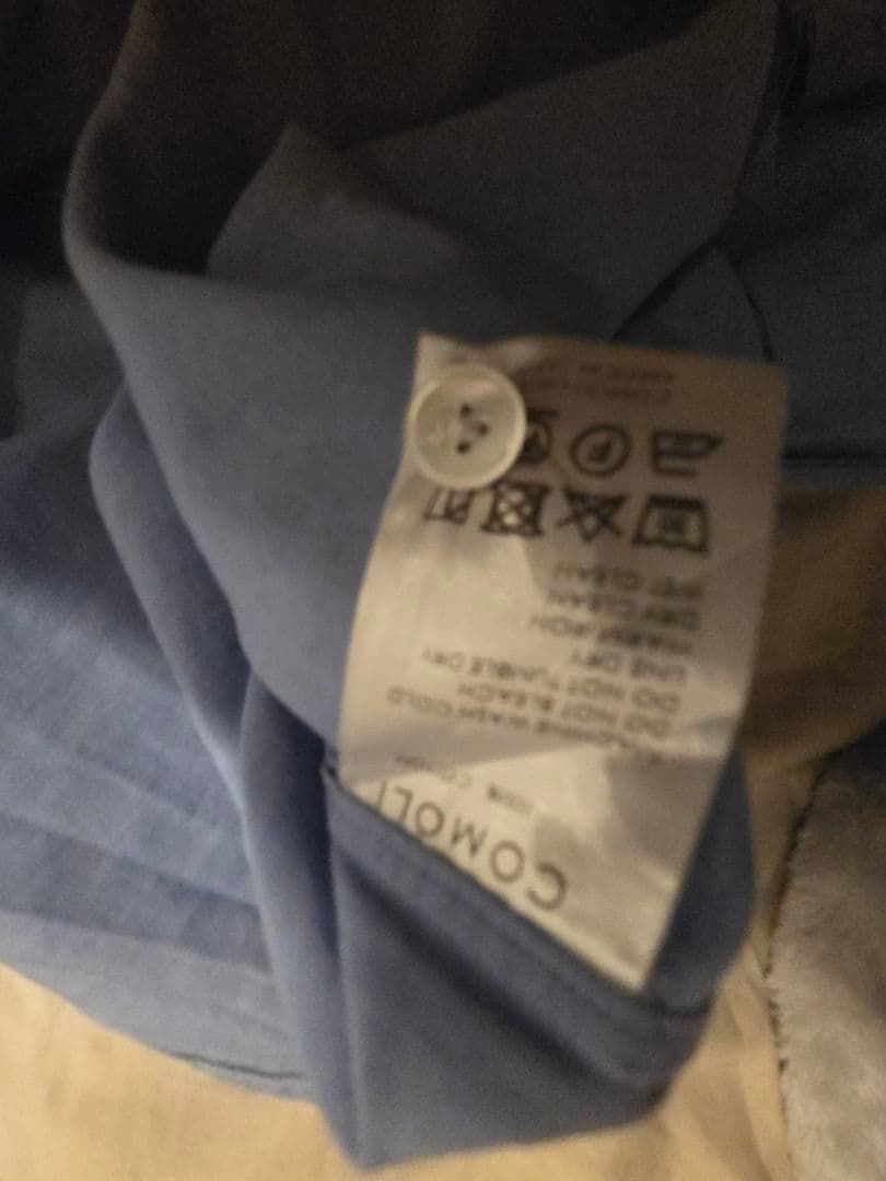 COMOLI コモリシャツ　ブルー