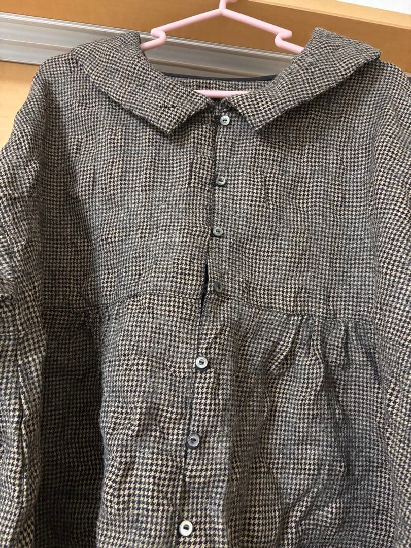 nest Robe ネストローブ ウールコットンチェックブラウス 限定カラー