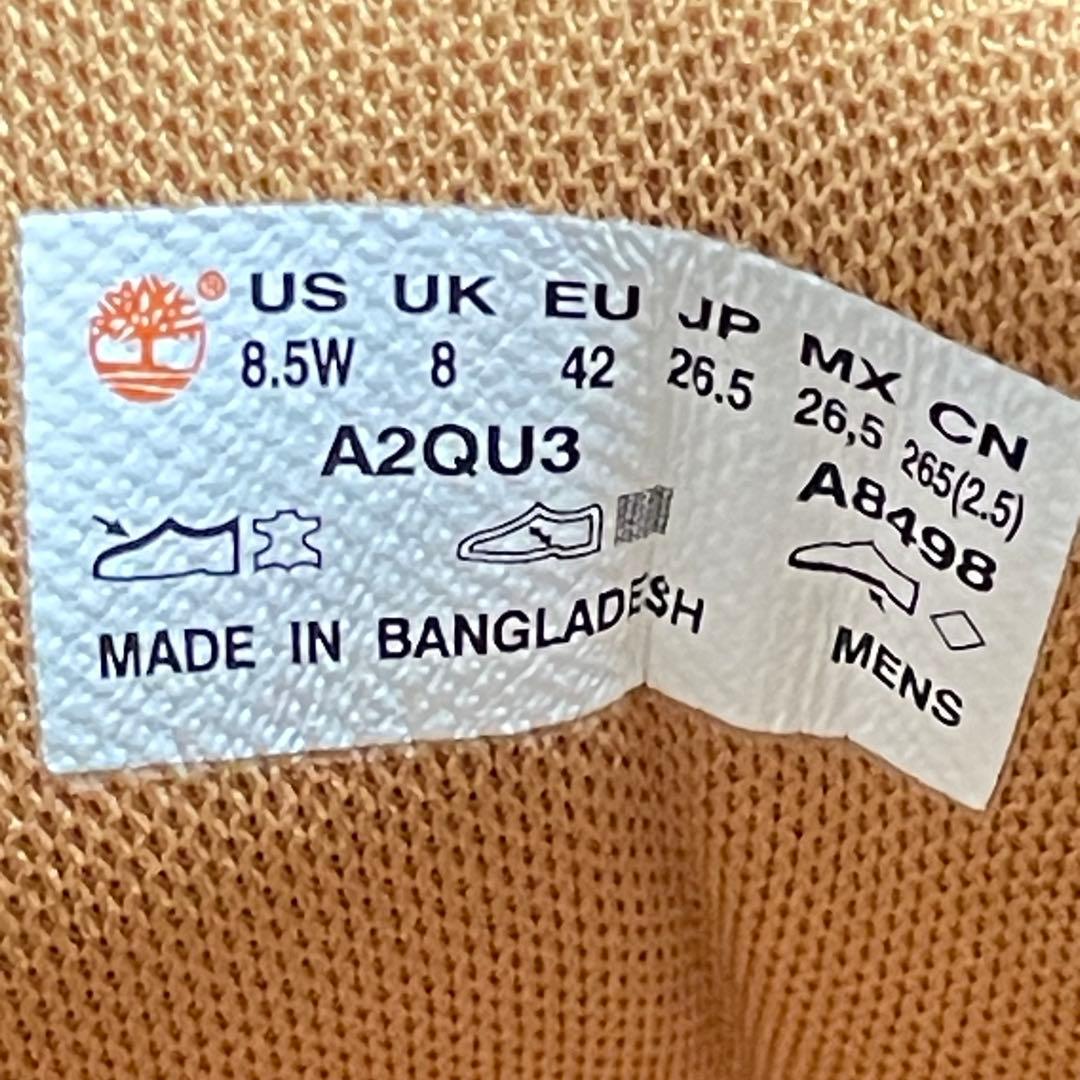 【新品】26.5cm ティンバーランド ブリッジトン レザー チャッカ ウィート