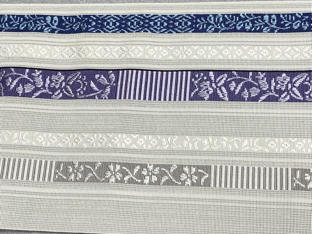 2025新柄　博多織の名門『森博多織謹製』正絹夏の紗織博多半巾帯 古典ゆかたに