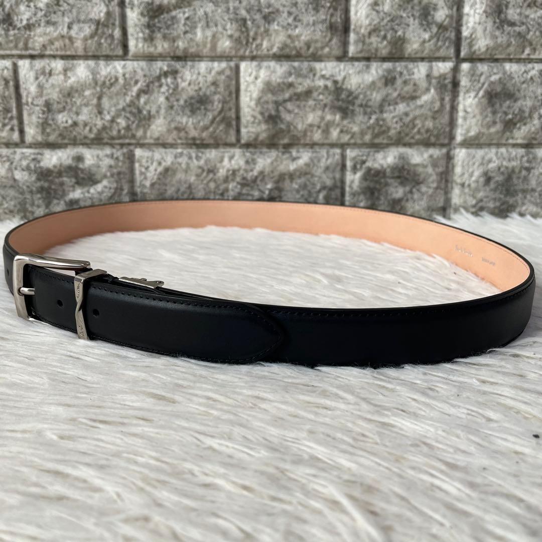 【新品未使用】ポールスミス　ツイストループロゴ レザーベルト