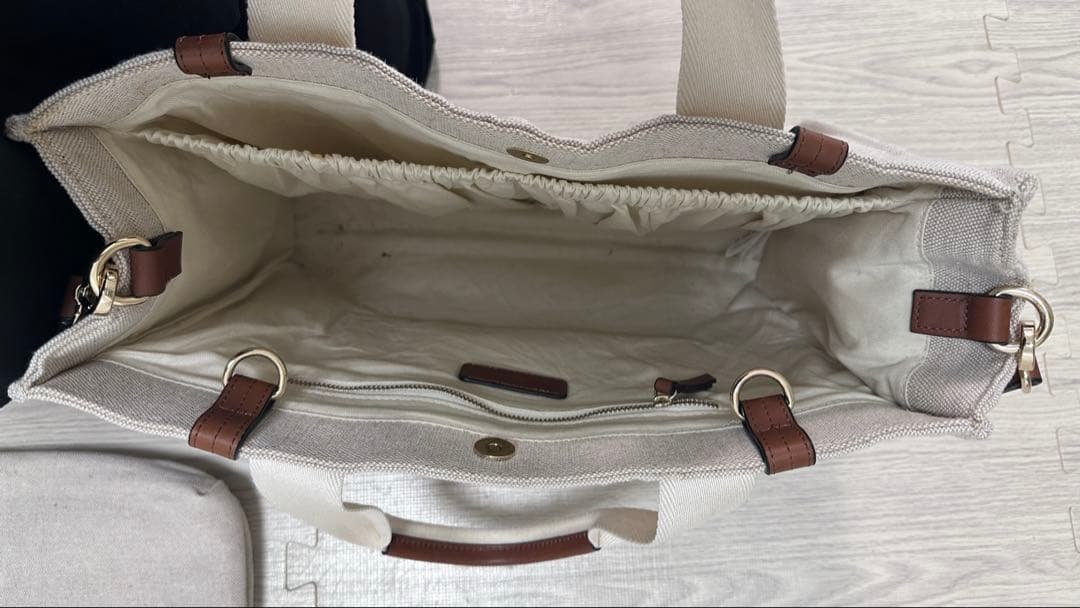 Chloé キャンバス トートバッグ　マザーズバッグ