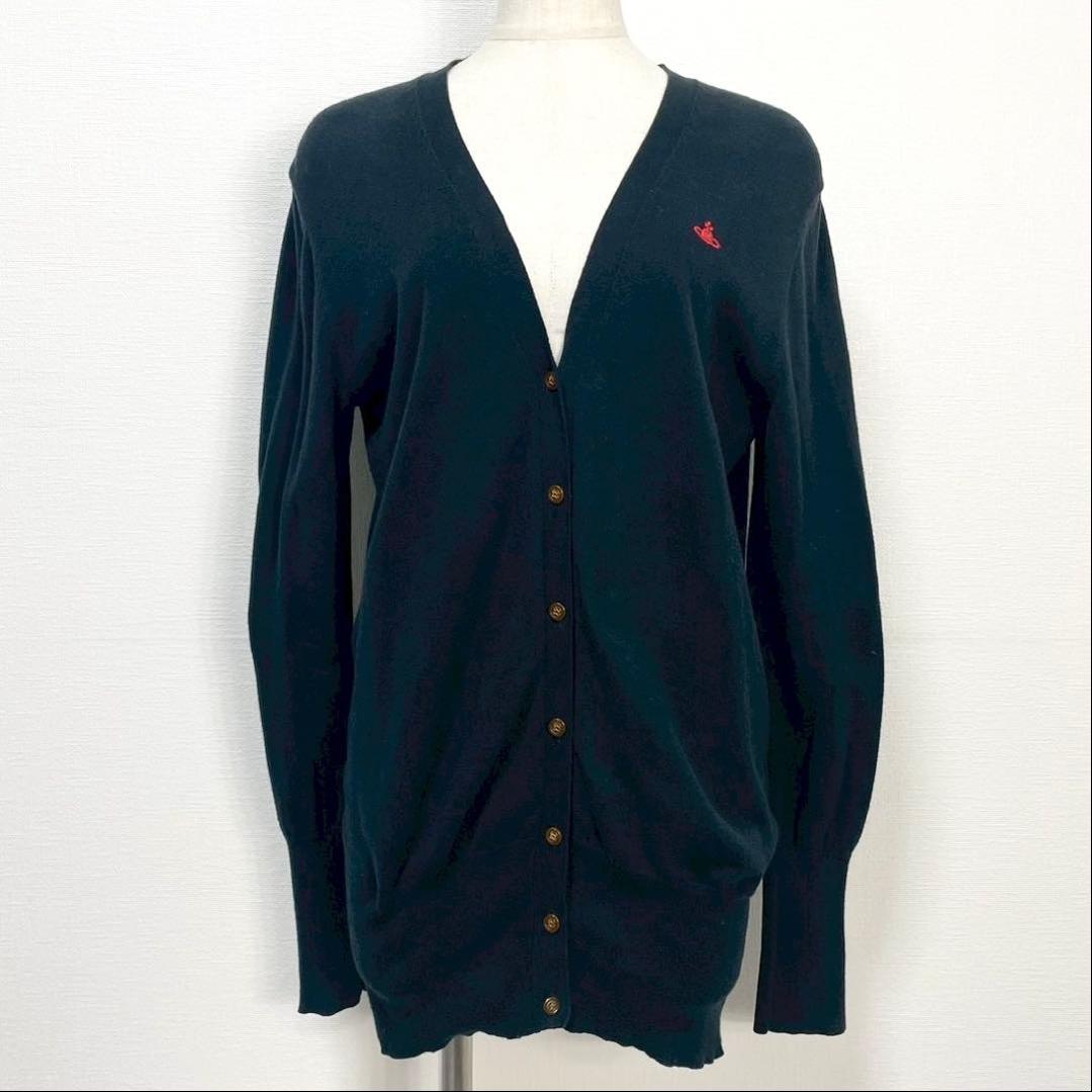 y2k❤️ Vivienne Westwood オーブ 刺繍 カーディガン