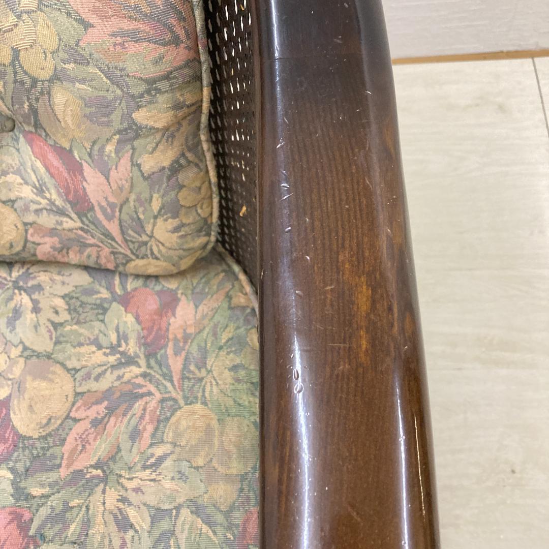 【カリモク】コロニアル　アームチェア　一人掛けソファ　シングルソファ