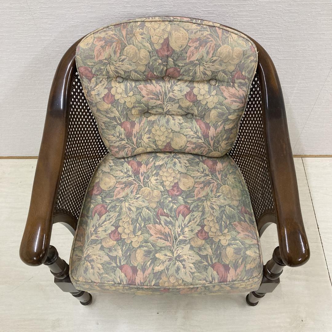 【カリモク】コロニアル　アームチェア　一人掛けソファ　シングルソファ