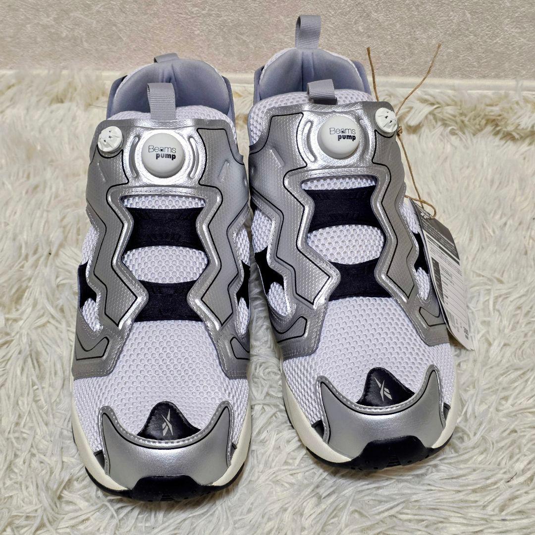美品　ビームス別注　Reebok 　INSTAPUMP FURY Silver