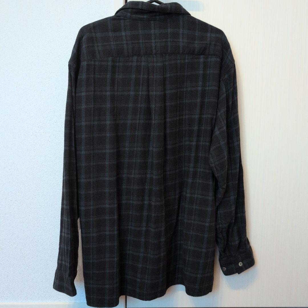 Steven Alan　ネル マドラスチェック オープンカラー シャツ BOX