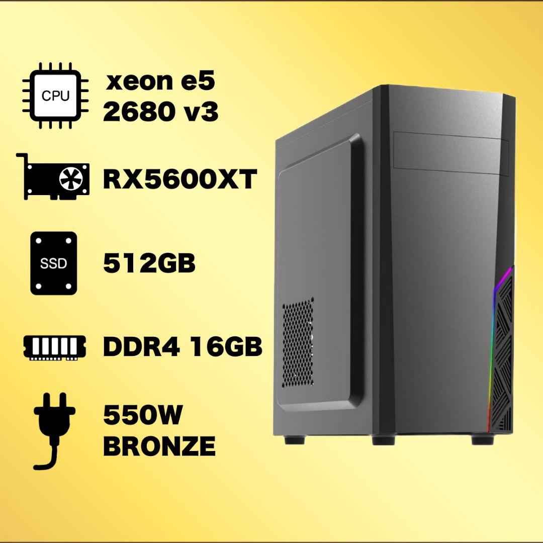 【高性能】初めてのPCデビューに◎RX5600XT搭載ゲーミングPC付フルセット