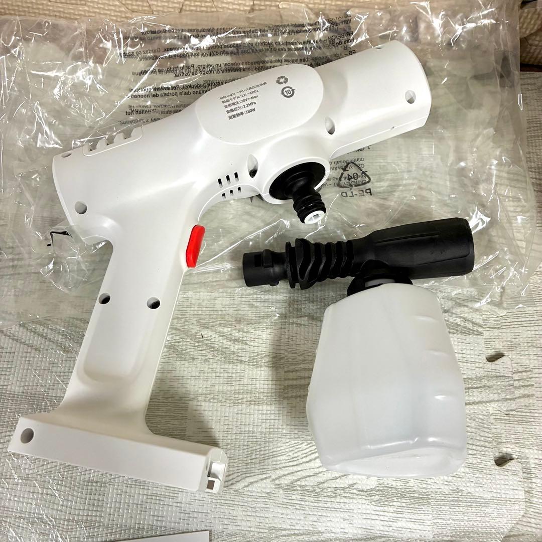 【新品同様✩】lekong コードレス高圧洗浄機セット♪