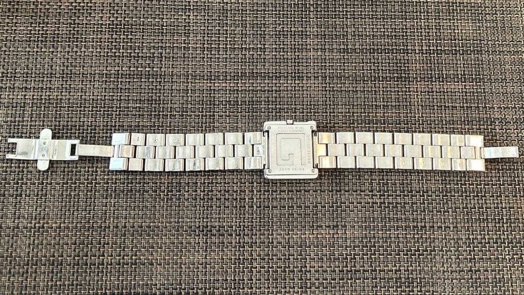 GUCCI 3600M メンズ腕時計 Gロゴスクエア クォーツ 中古