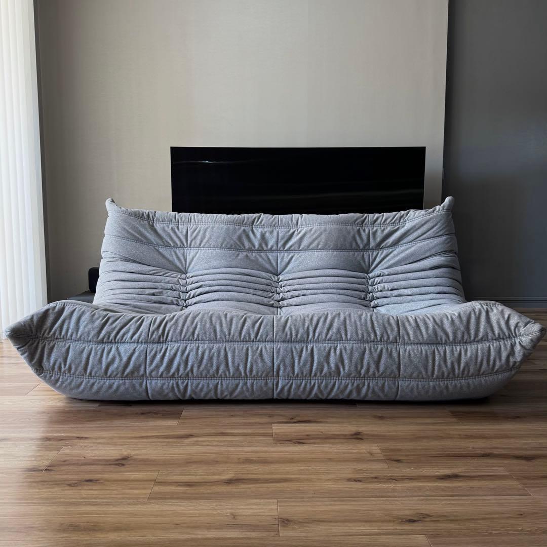 美品 リーンロゼ トーゴ 3P 50周年特別生地【DENDEN】ライトグレー