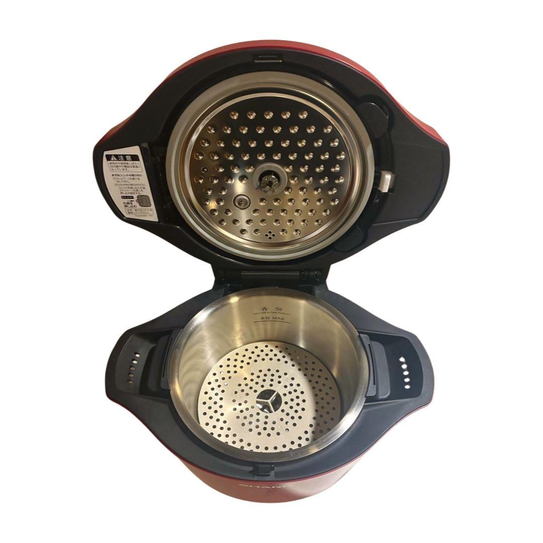SHARPヘルシオ ホットクック 水なし自動調理器 KN-HT24B-R