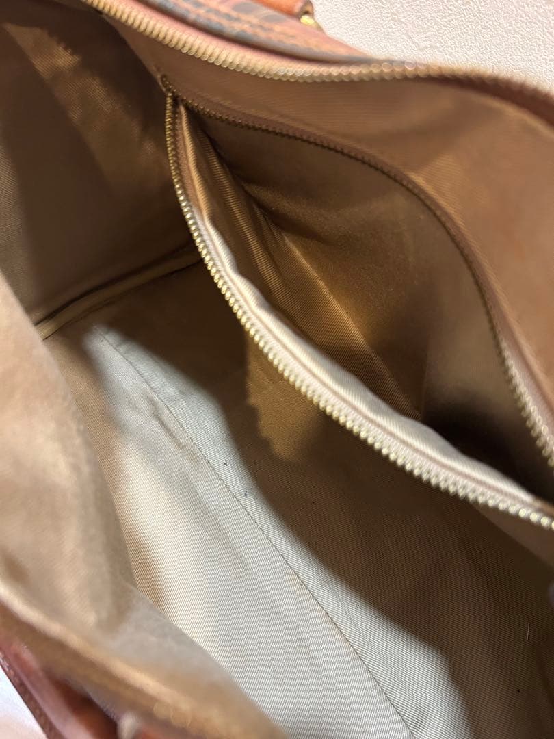 美品 ポロラルフローレン ミニボストン バッグ ブラウン チェック柄