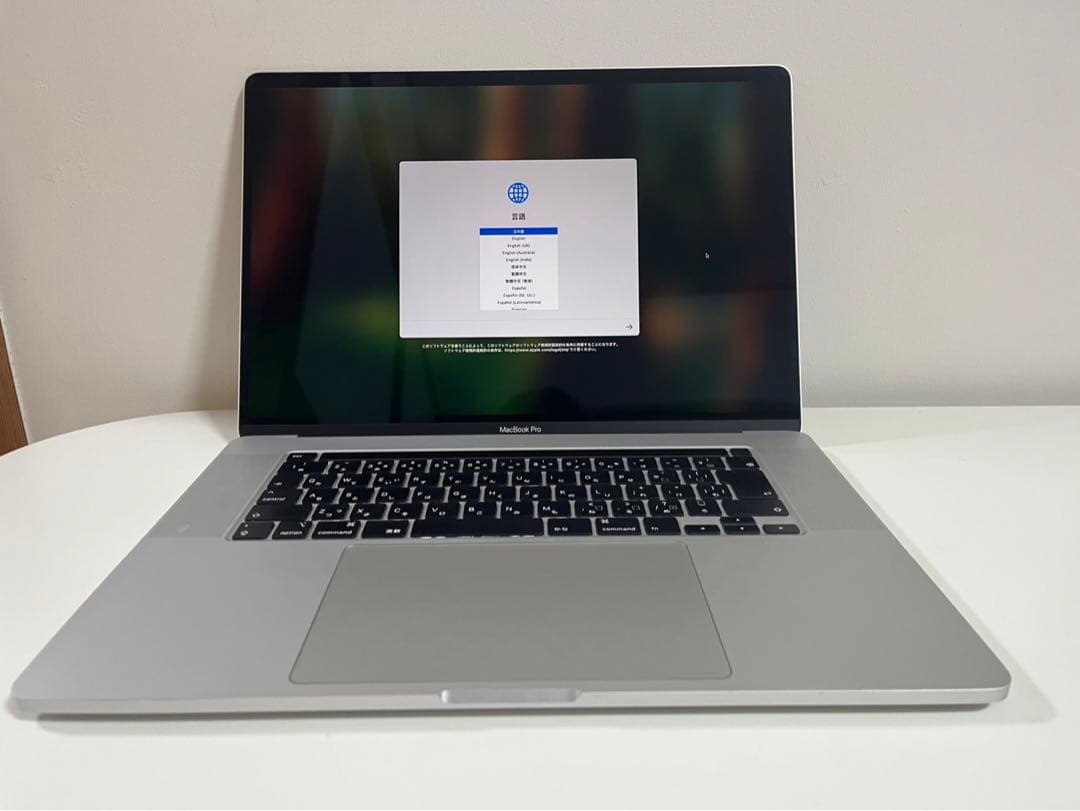 MacBookPro 2019 16インチ メモリ16GB SSD 512GB