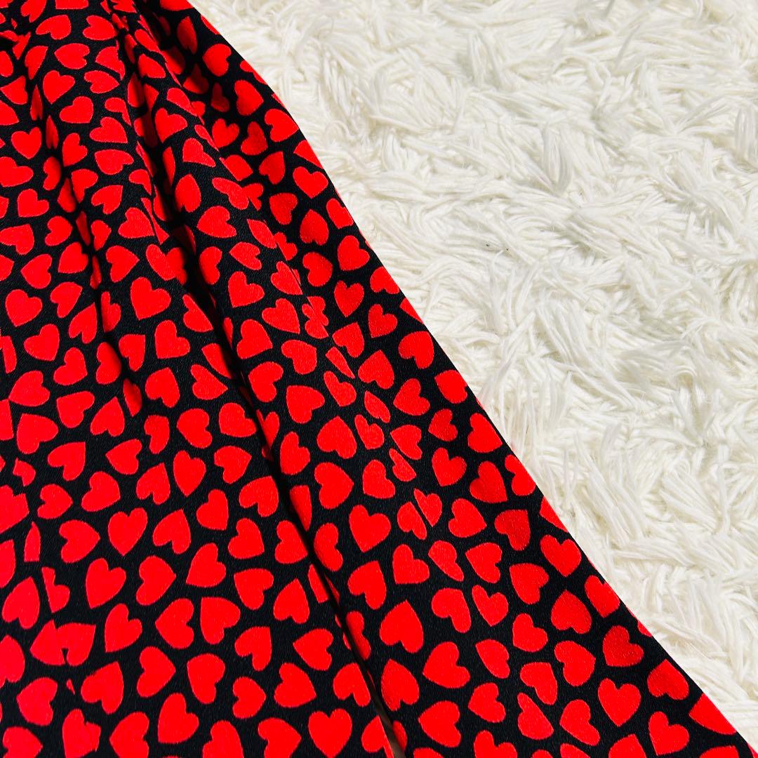 イヴサンローラン ハート柄 ブラウス シャツ YSL Saint Laurent