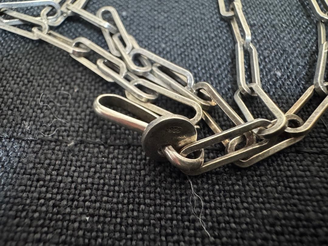 最終値下げ　シルバー ナバホネックレス約５０cm