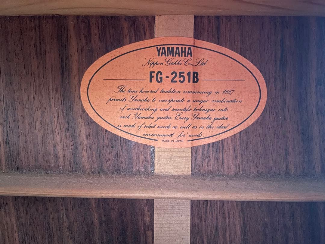 【ジャンク】　YAMAHA FG 251B ハードケース付き