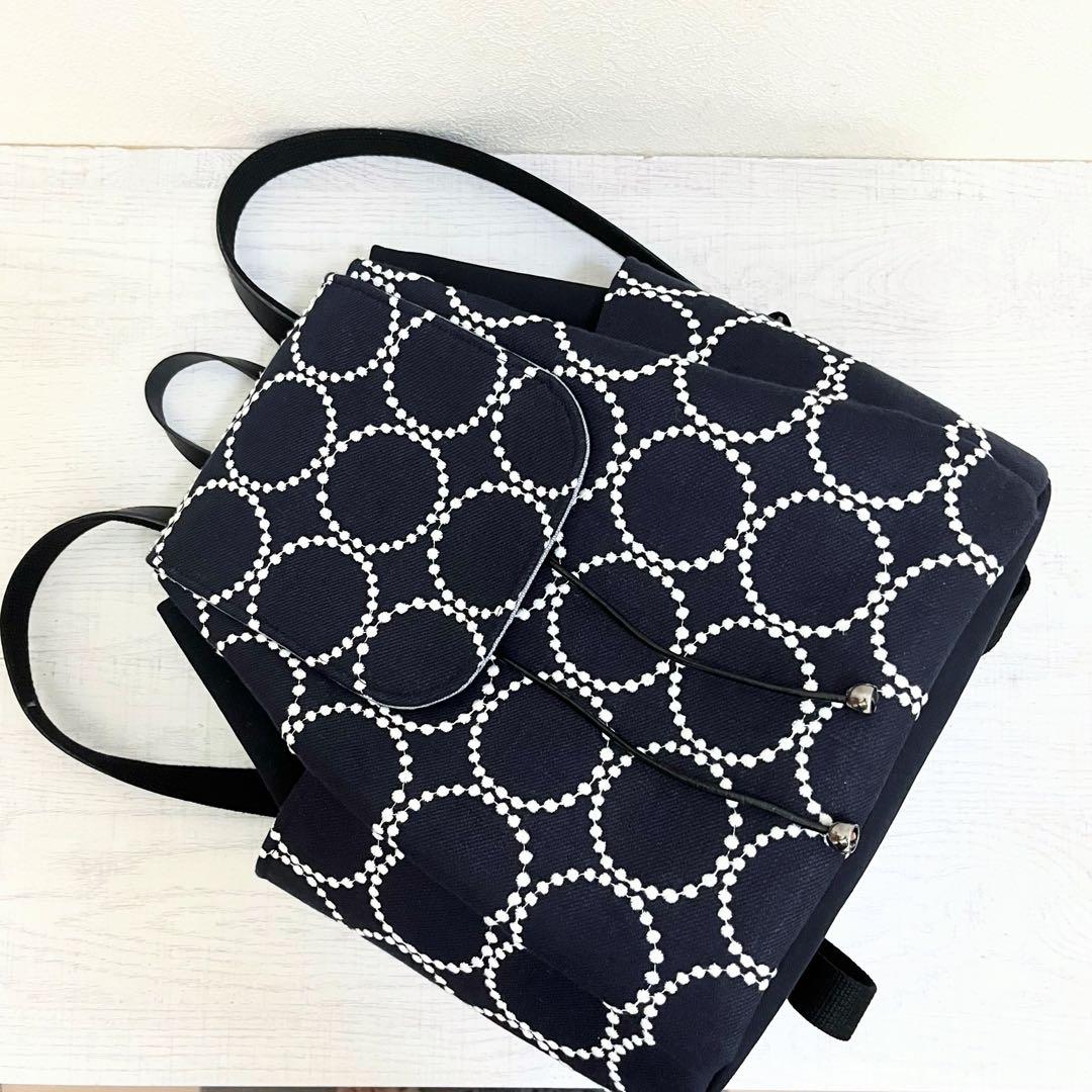 ミナペルホネン　ハンドメイド　リュック　tambourine