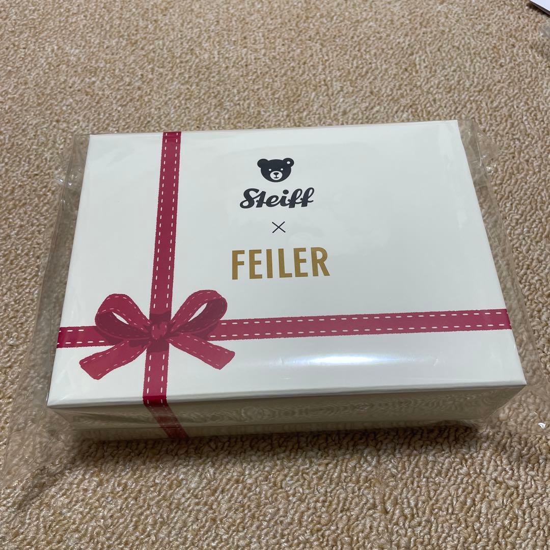 【未使用】日本橋三越限定 ハンカチ シュタイフ テディベア アンド フェイラー