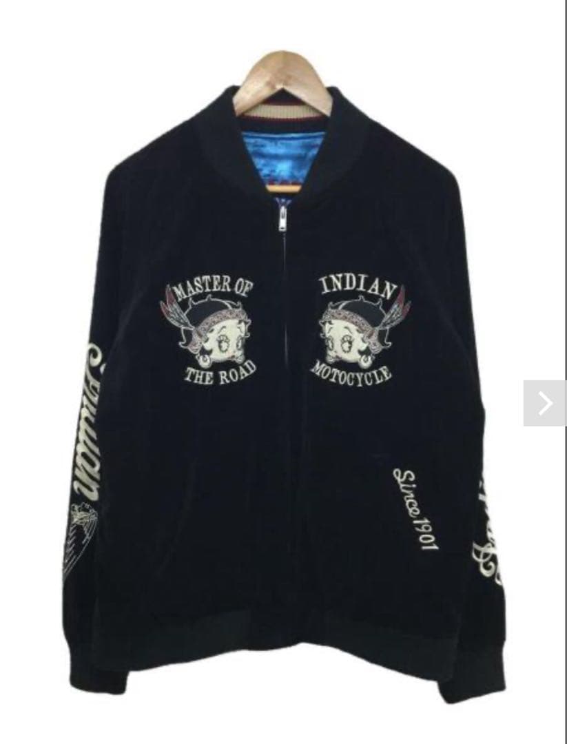 Indian Motorcycle✖️ BettyBoopスカジャン