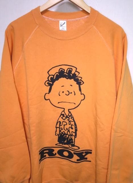 PEANUTS × SPORTSWEAR スウェット L オレンジ ROY