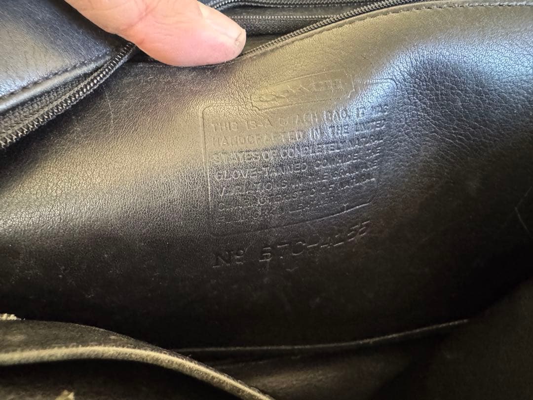 【OLD COACH】 レザー トートバッグ 古着 ビンテージ ブラック 本革