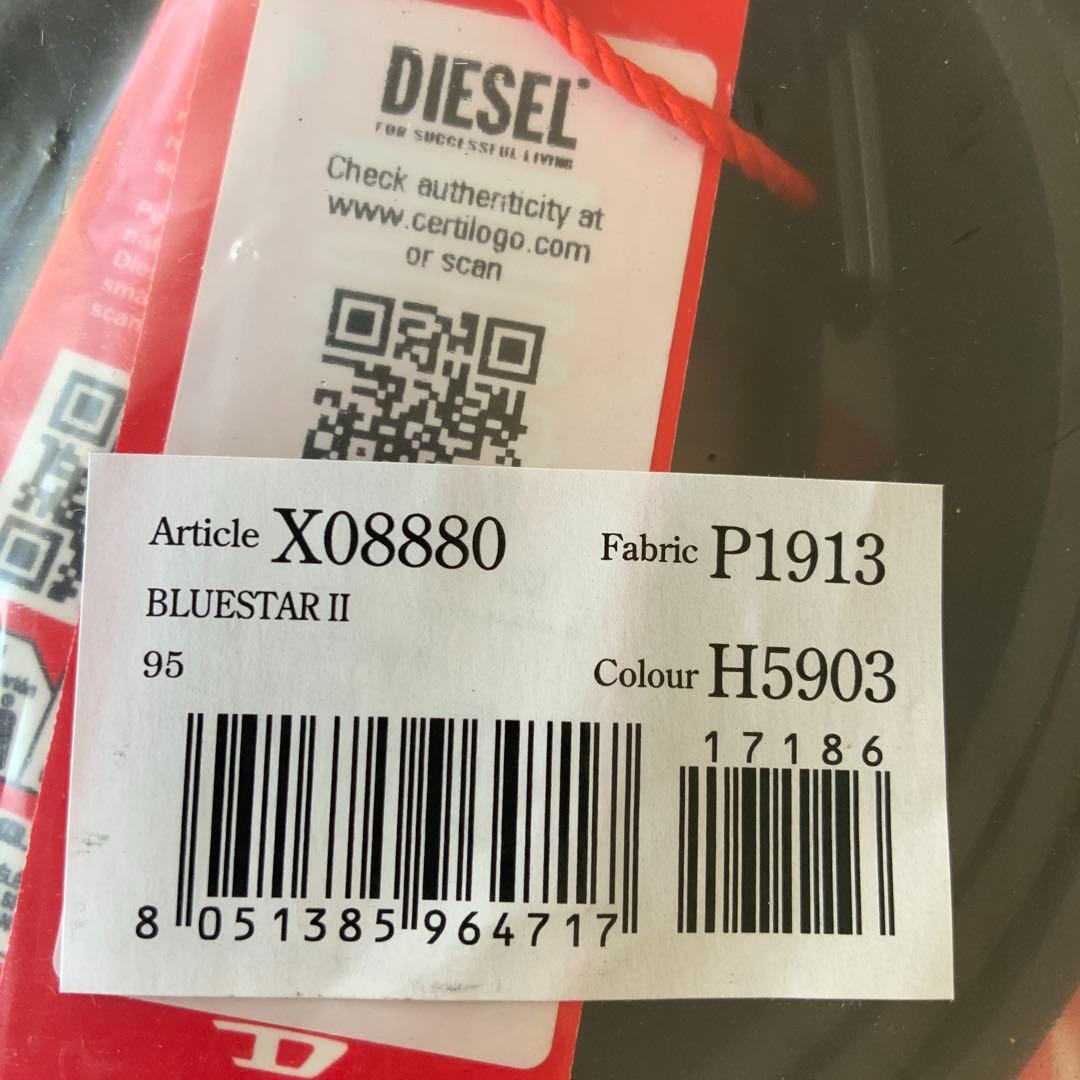 新品　ディーゼル　ベルト　90　BLUESTARⅡ　ブラック　定番　レザー　ロゴ