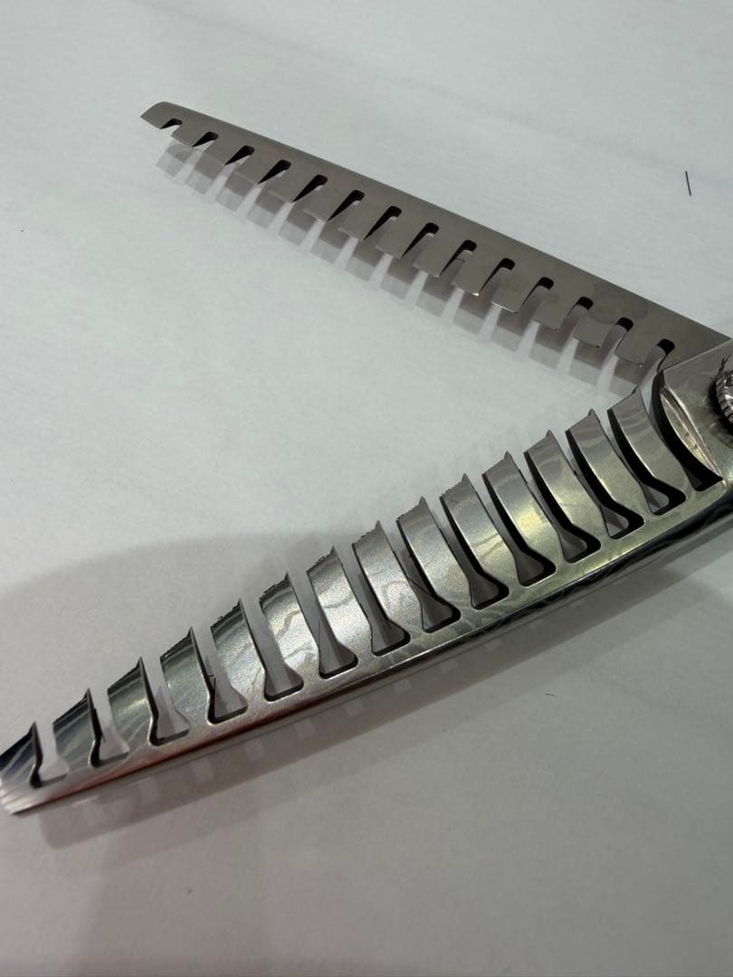 ヘブンスシザー 50%セニングシザー ダマスカス鋼