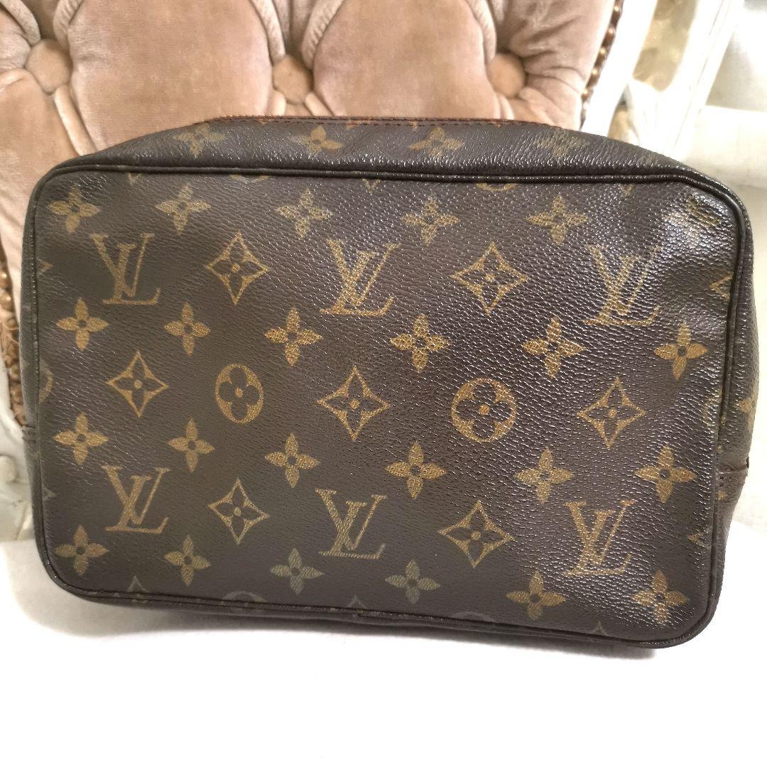 【美品】ルイヴィトンLVモノグラム コスメポーチ23 鑑定済!M47524
