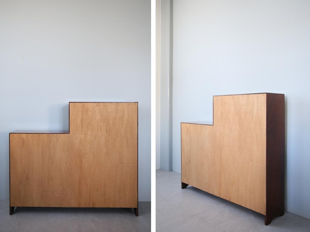 英国アンティーク本棚付きビューロー/収納机テーブル/飾り棚/収納棚(91-167