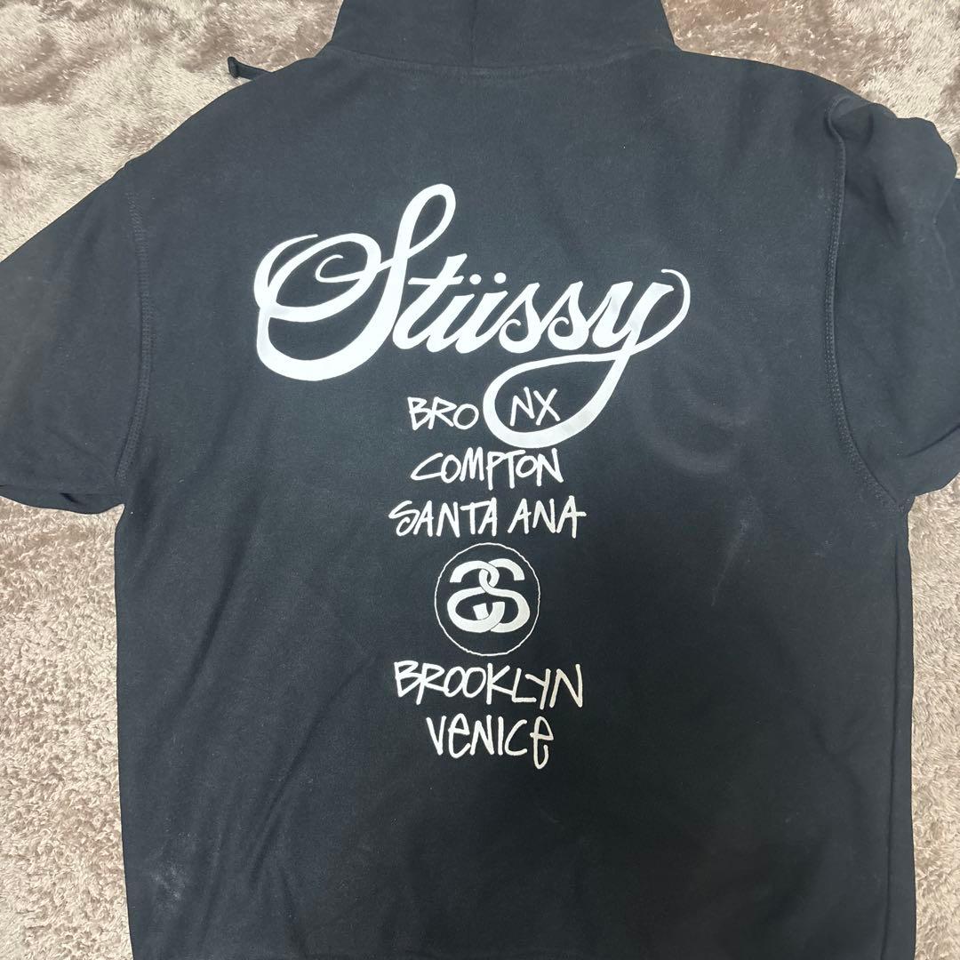 stussyジップパーカー