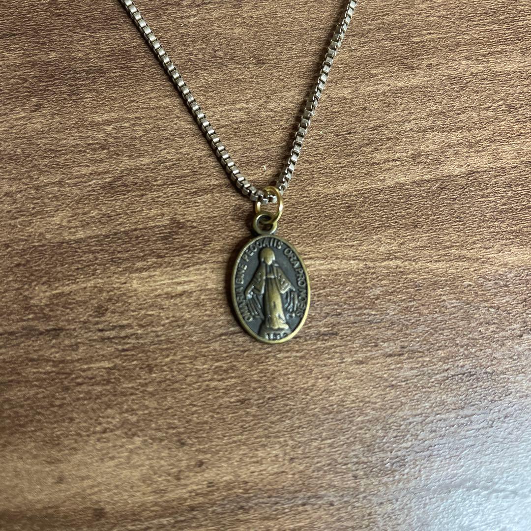 vintage ゴールド メダイ ネックレス sv925 アメカジ 古着 G2