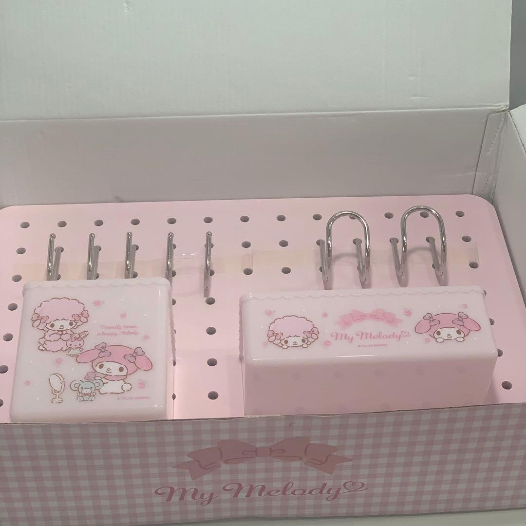 マイメロディー　有孔ボード フック付き