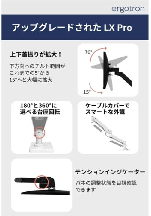 Ergotron モニターアーム 18426-30-0181