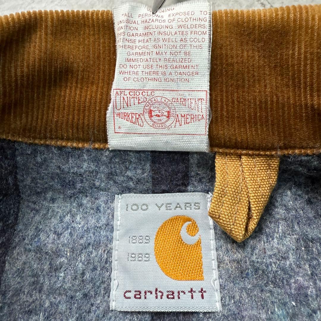 希少100周年■カーハート【L】デトロイトジャケット USA製 ダック フェード