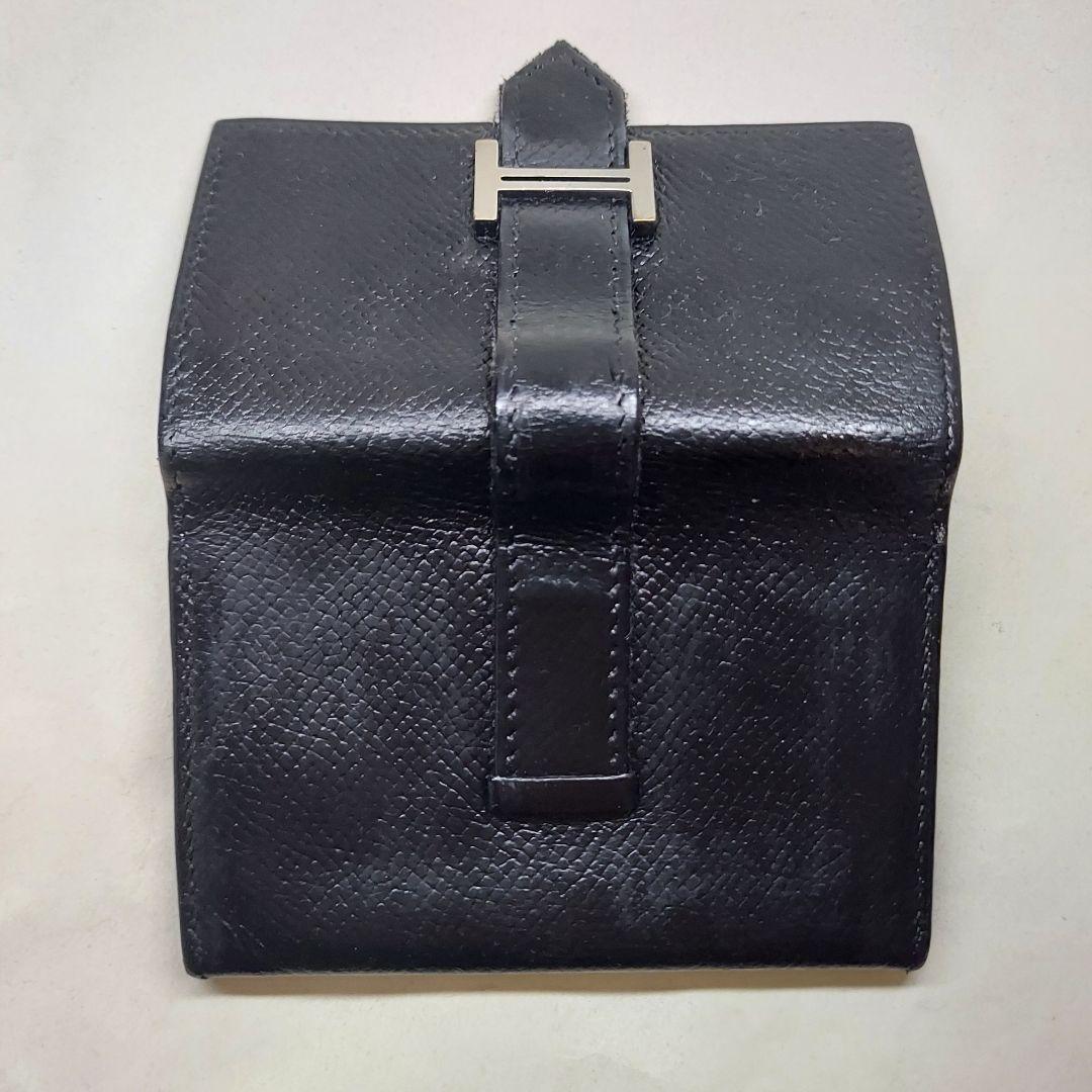 HERMES エルメス ベアン カードケース 黒□J刻印 名刺入れ