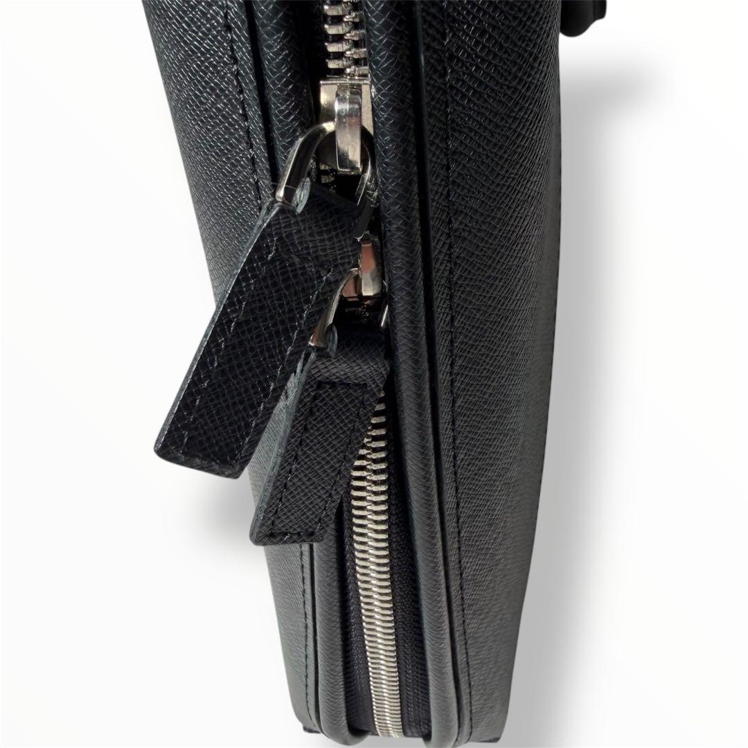 美品 PORTER アベニュー レザー ブリーフケース ビジネスバッグ ブラック