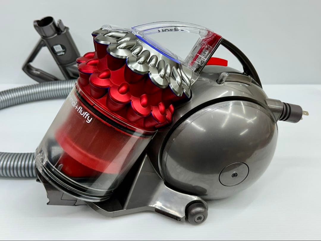 動作保証　中古　赤　ダイソン　CY25 掃除機　本体　ホース　ダストケース付き