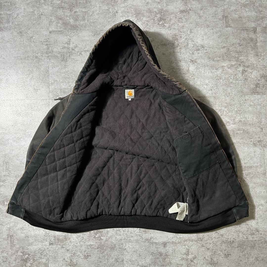 00s USA製 ブラック カーハート アクティブジャケット ダックM