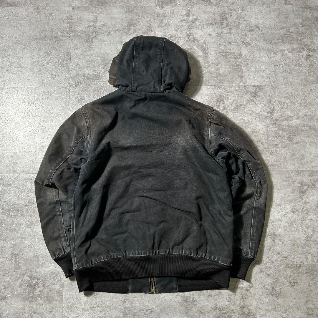 00s USA製 ブラック カーハート アクティブジャケット ダックM