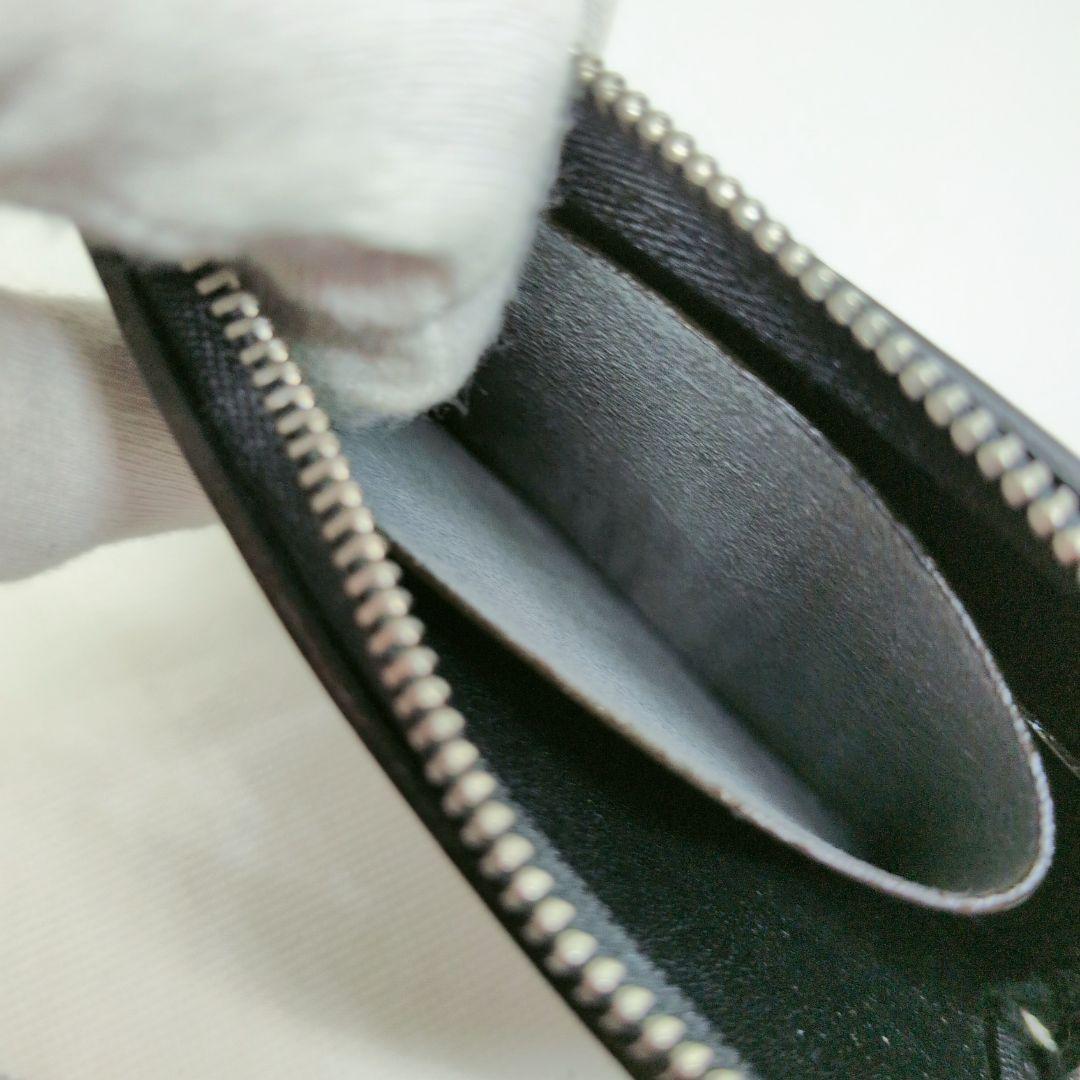 【極美品 現行モデル】土屋鞄　コードバン　Lファスナー　ミニ財布　馬革　ブラック