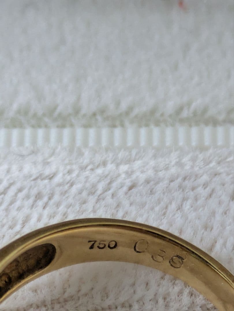 750　指輪　約4g　リング　K18　ゴールド