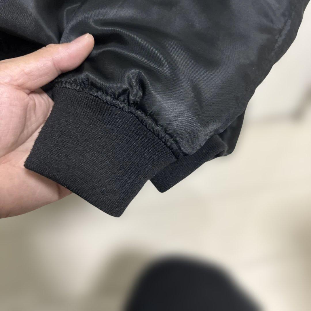 ブラック ナイロンボアジャケット M ハーレー　コーチジャケット　チャンピオン