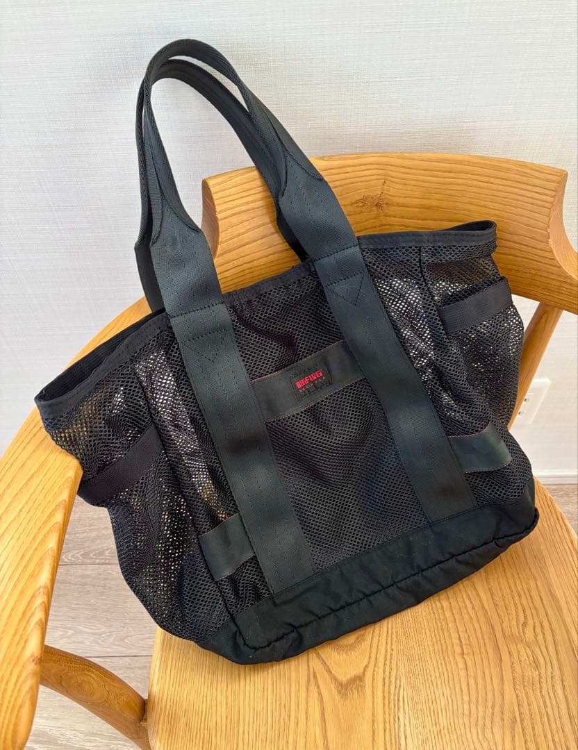 【希少・極美品】BRIEFING メッシュトート　USA ブラック