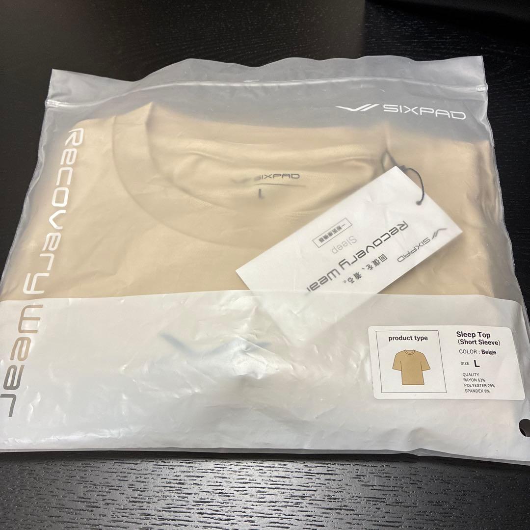 SIXPAD Sleep Top (Short Sleeve) L ベージュ