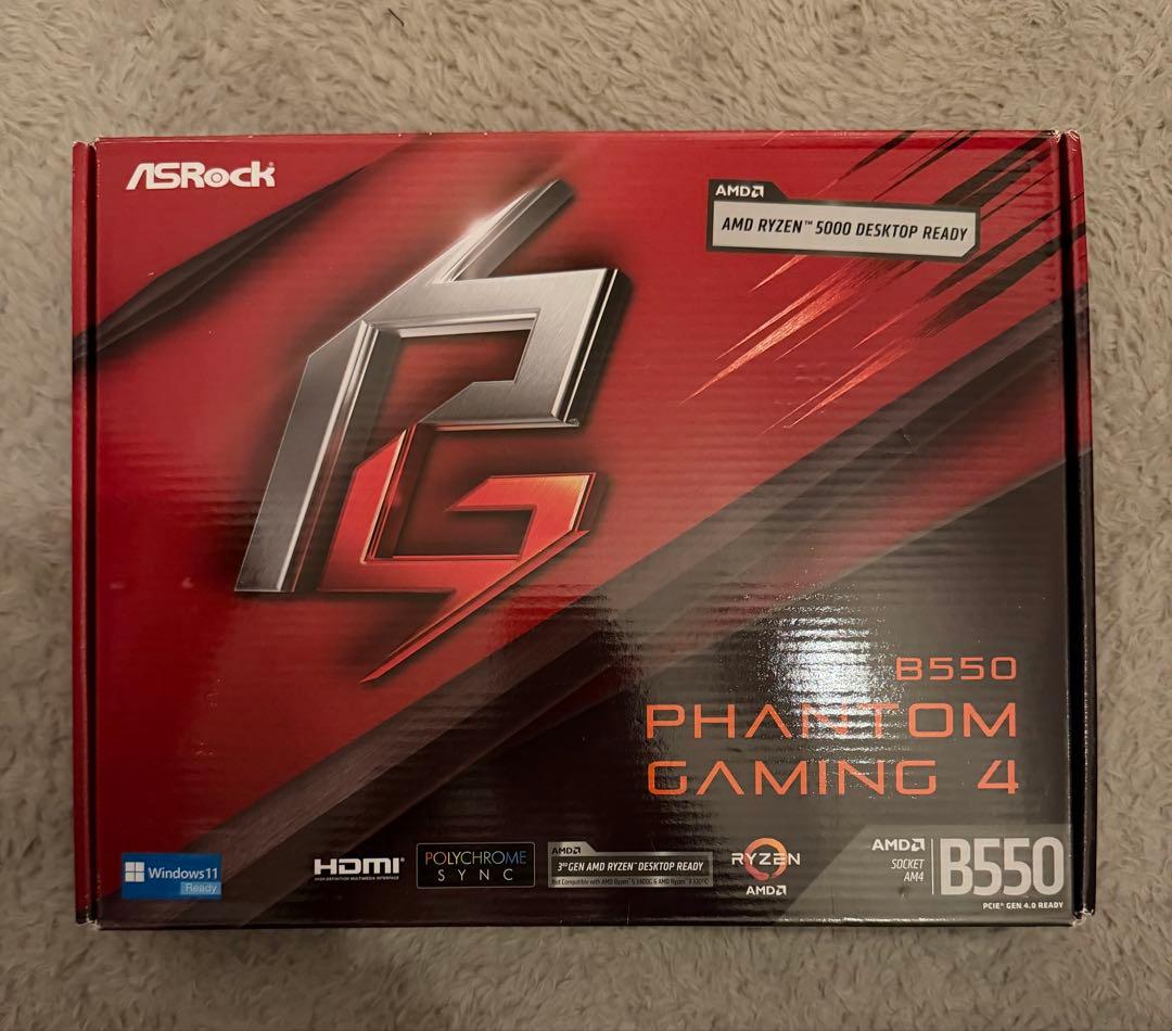 ASRock B550 PHANTOM GAMING 4 本体　美品