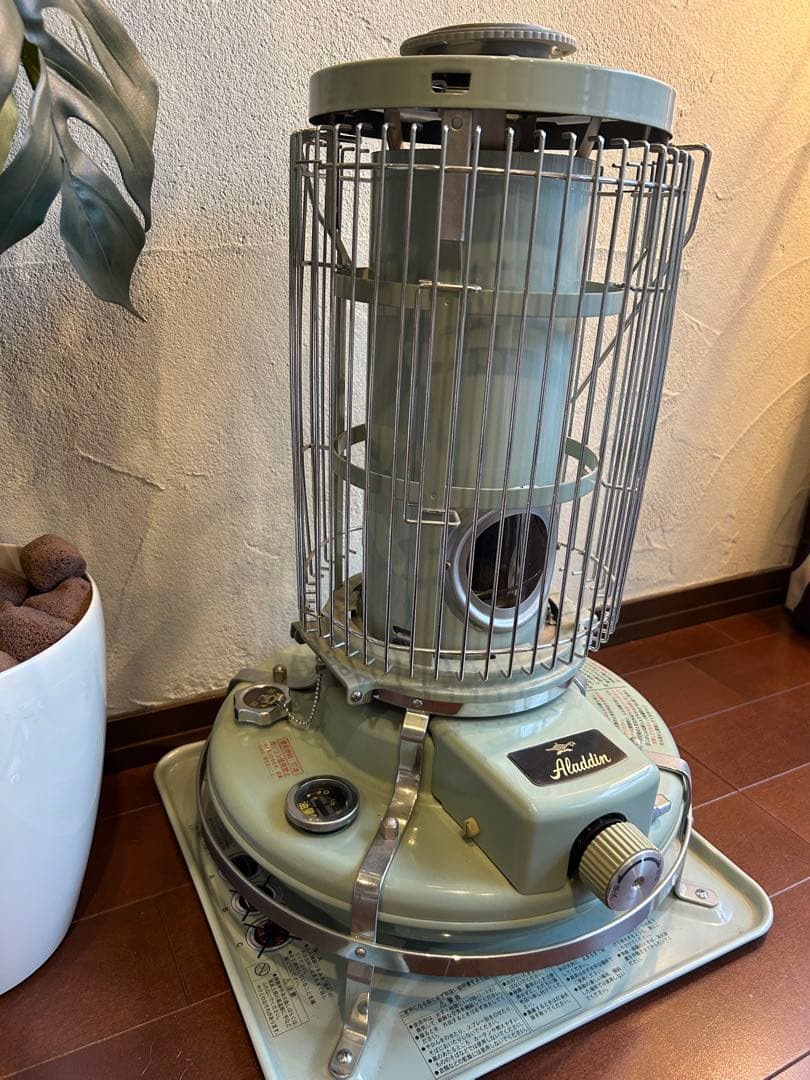 美品★Aladdinアラジン ブルーフレームヒーター グリーン